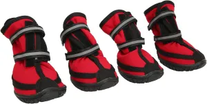 Dog Shoes, Water Resistant Anti Slip Dog Boots Protector with Reflective Strips for Rainy Day Winter Outdoor Hiking Traveling (M)