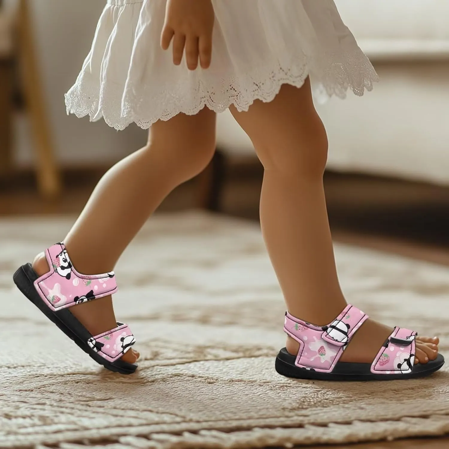 Double Buckle Sandals for Toddlers Water Shoes Girls Boys Sandals Casual Outdoor Athletic Slippers Water Proof