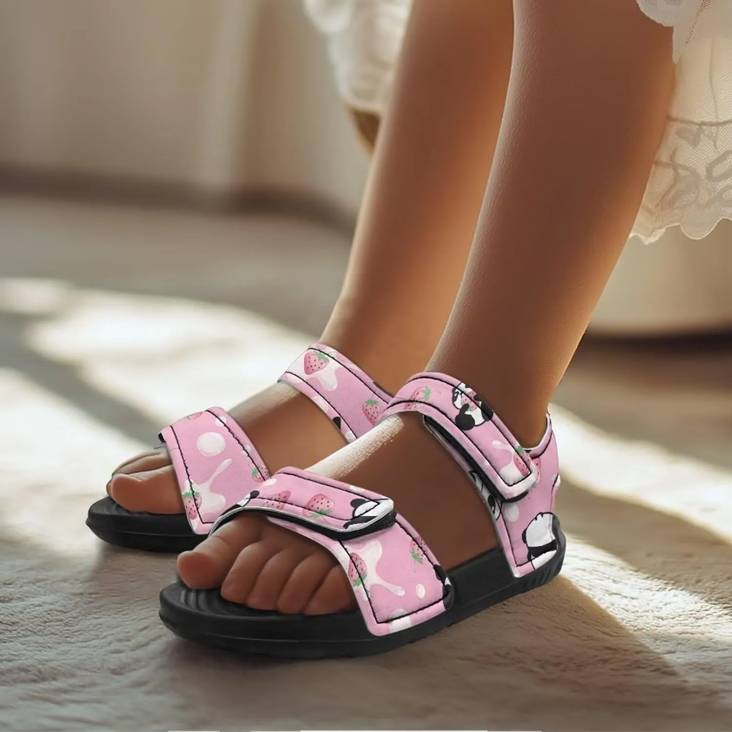 Double Buckle Sandals for Toddlers Water Shoes Girls Boys Sandals Casual Outdoor Athletic Slippers Water Proof
