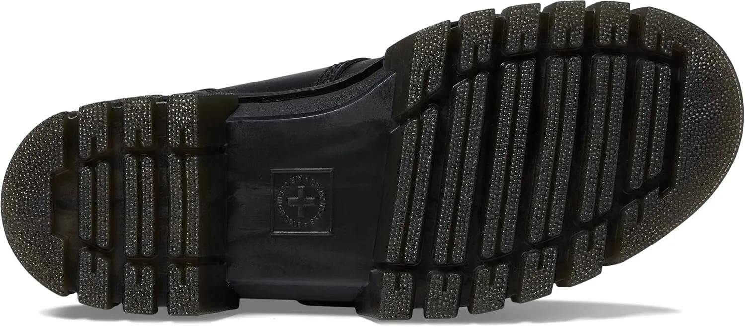 Dr. Martens Audrick T Bar Women’s Platform Loafers – Leather Upper – Buckle Strap Closure – Chunky Heel