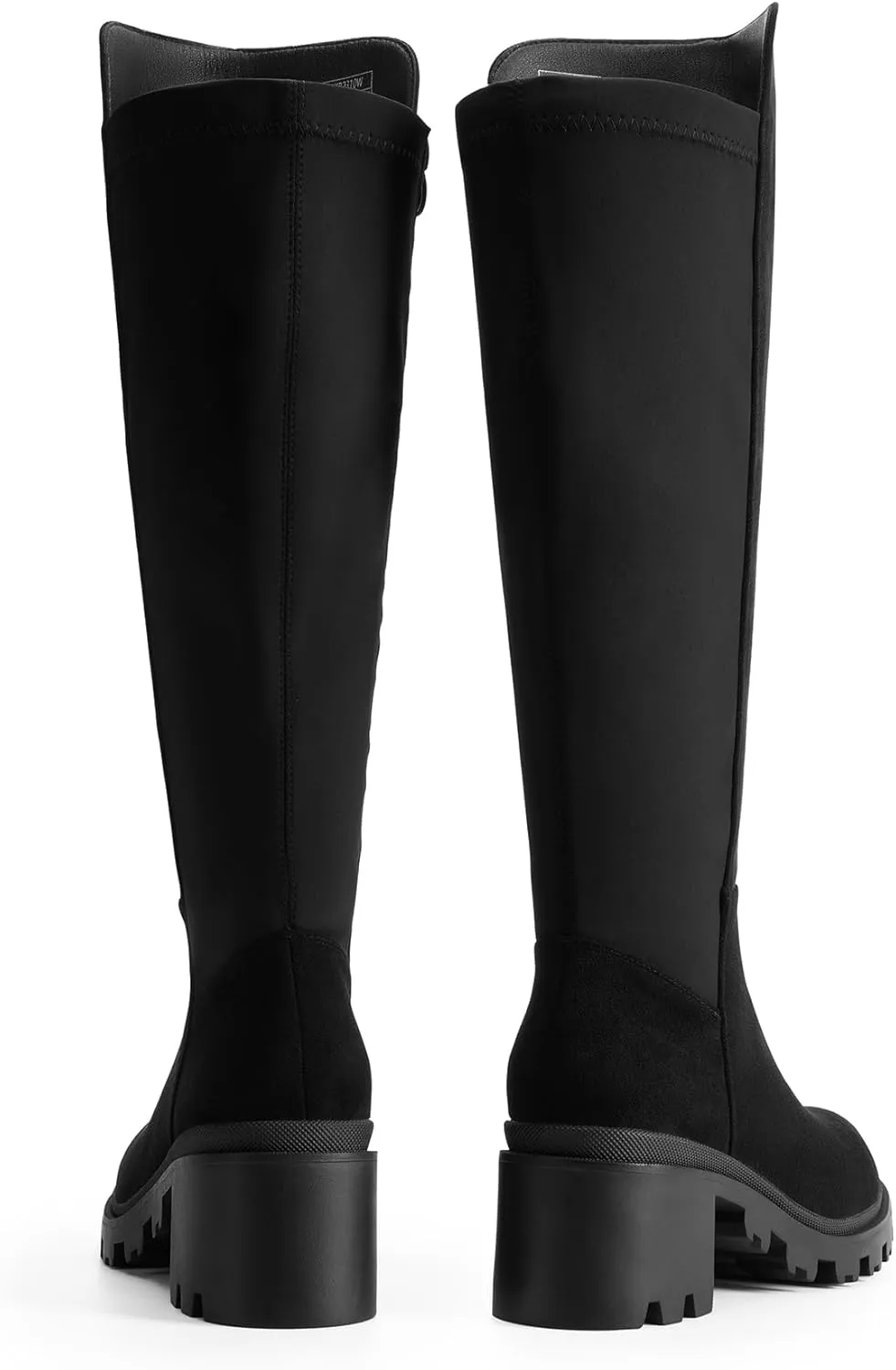 DREAM PAIRS Women's Knee High Boots, Comfortable Platform Round Toe Stretch Boots for Women