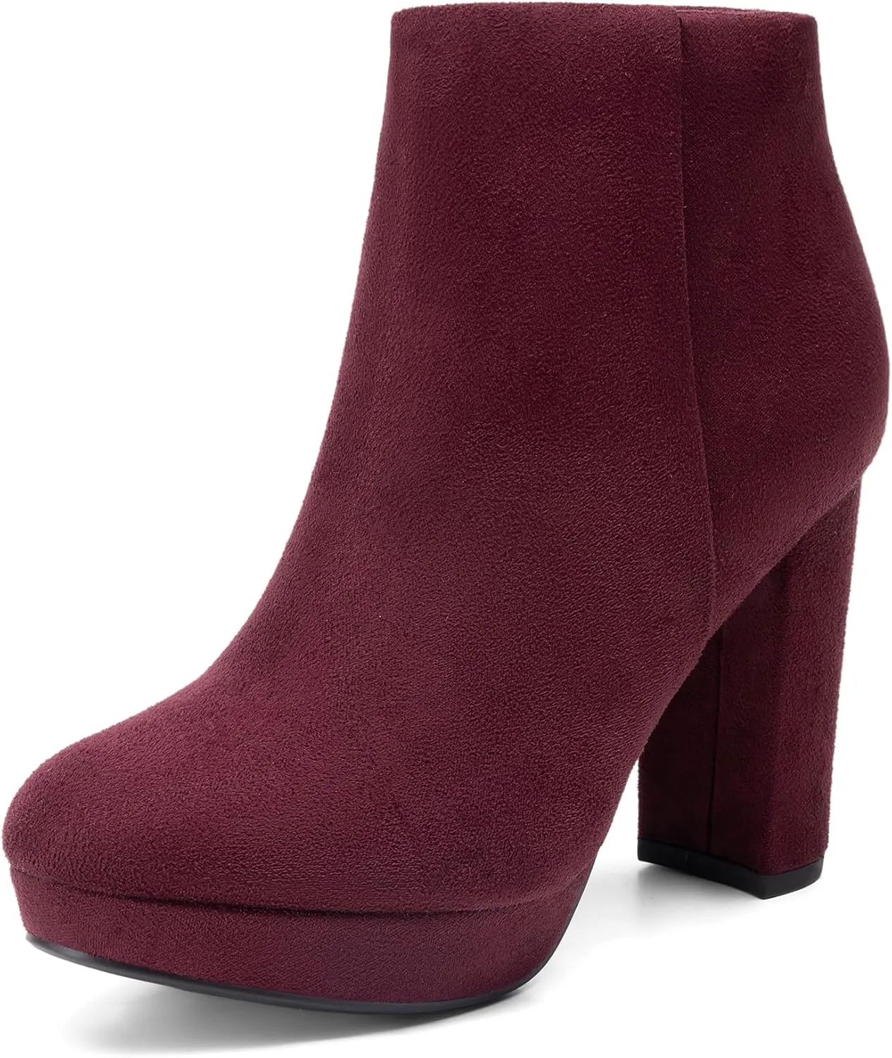 DREAM PAIRS Women's Stomp High Heel Ankle Boots