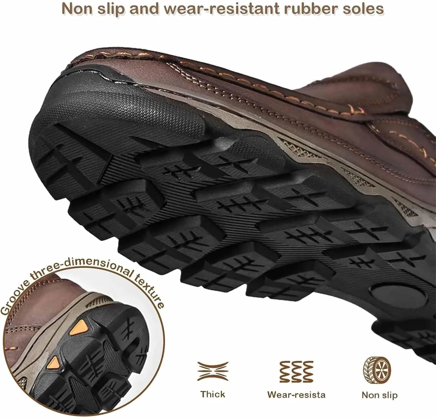 Enjerr Orthopedic Shoes Men, 2025 Enjerr Comfortable Loafers with Arch Support, Hands-Free, Non Slip, Casual Walking Shoes