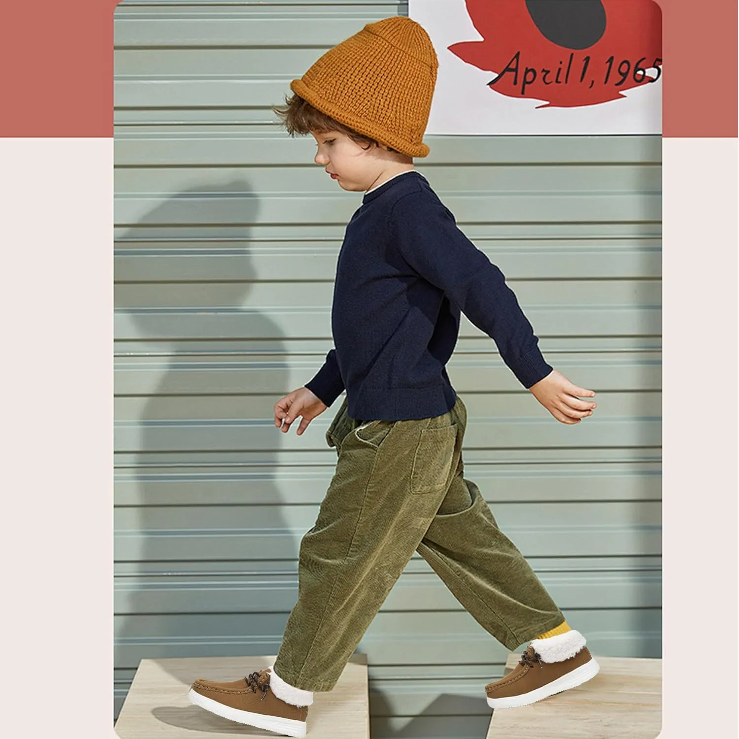 Felabo Kids Boys Girls Slip-On Casual Loafers Canvas Walking Shoes Comfortable & Lightweight (Toddler/Little Kid/Big Kid)