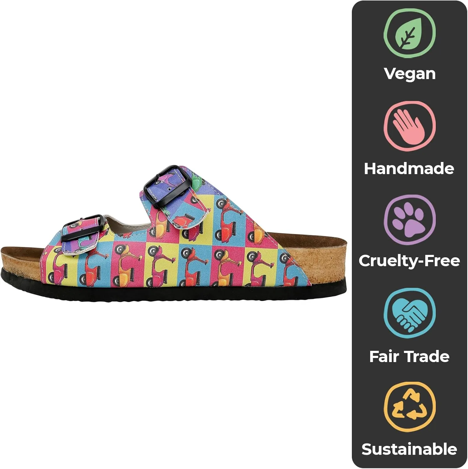 Flip Flops for Women - Vegan Leather and Handmade Thong Sandals for Women