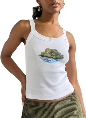 Floral Print Tank Tops Women Y2k Spaghetti Strap Graphic Cami Tank Tops Sleeveless Cute Going Out Crop Tops