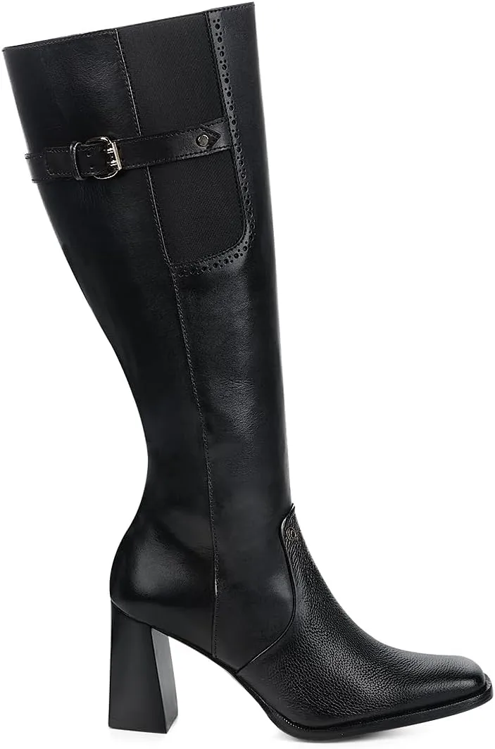 FRANCO CUADRA Boot for Women in Genuine Python Leather F31RSTS Black