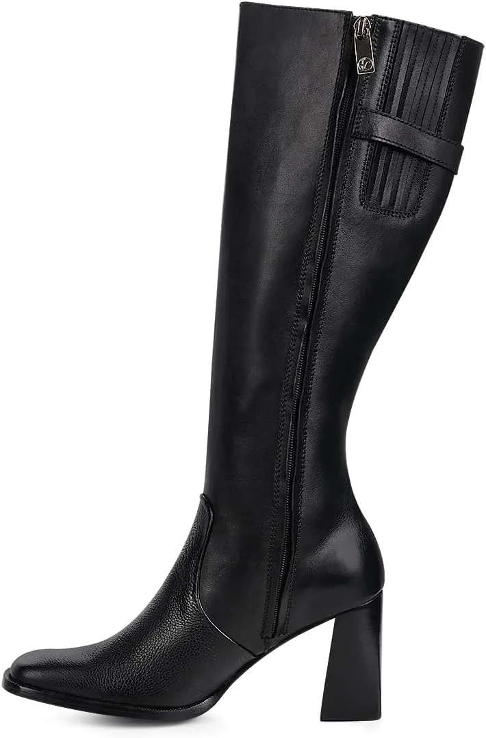 FRANCO CUADRA Boot for Women in Genuine Python Leather F31RSTS Black