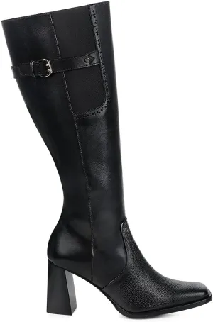 FRANCO CUADRA Boot for Women in Genuine Python Leather F31RSTS Black