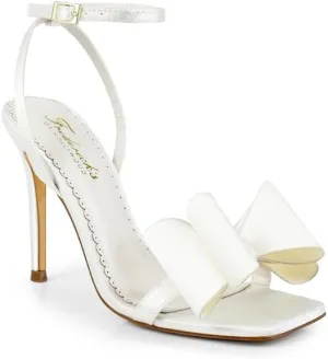FREDERICK'S OF HOLLYWOOD Open Toe Ankle Strap Bow Stiletto Heel - Elegant Women's Sandals with Bow Detail, Chic High Heel Shoes, FOH-JULIENNE