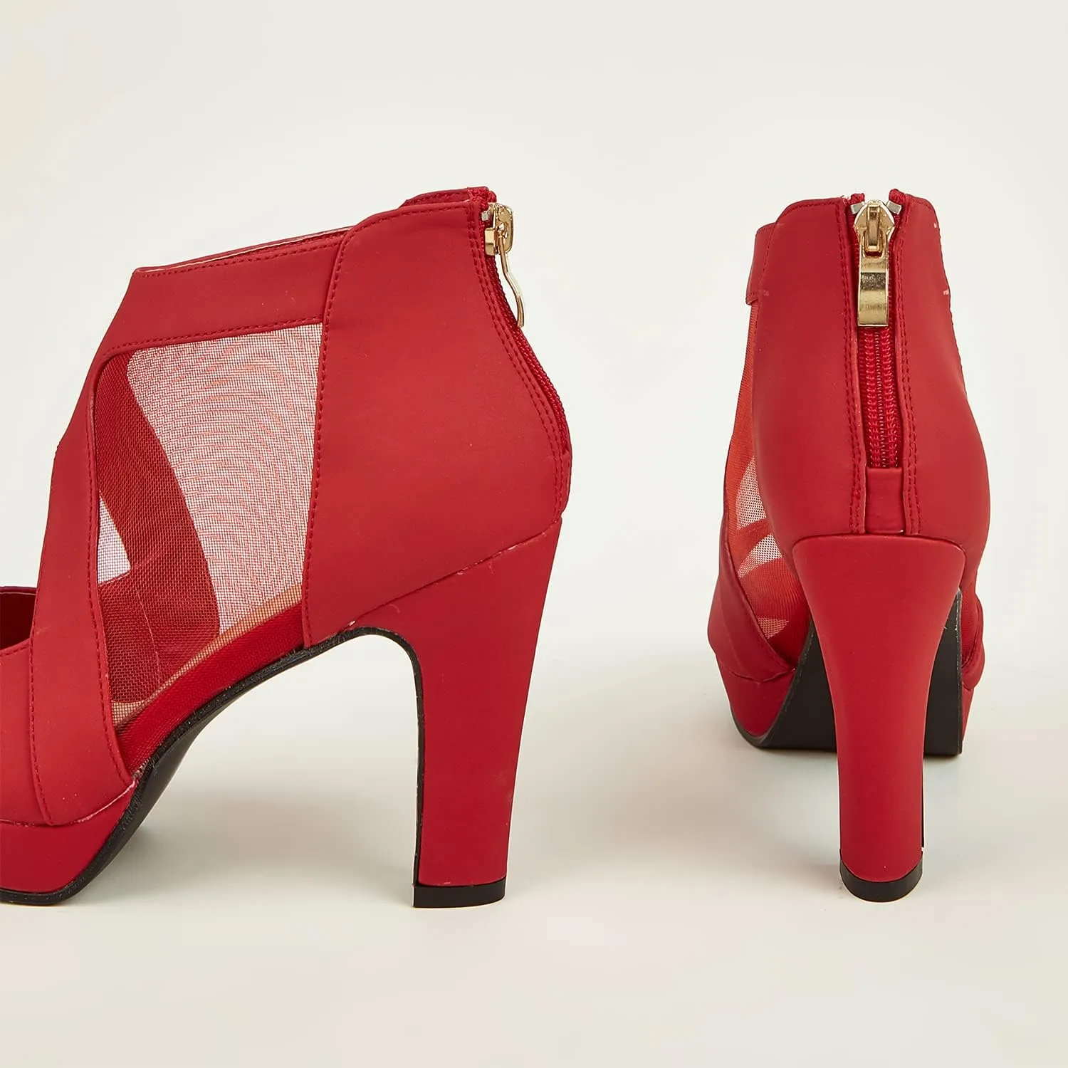 GATUXUS Open Toe Women's Platform Chunky High Heel Sandals Shoes Sexy Heels Strappy Sandals