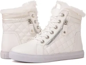 GLOBALWIN Women’s Platform Wedge Sneakers Outdoor Anti-Slip Winter Snow Hiking Furry Ankle Boots for Women