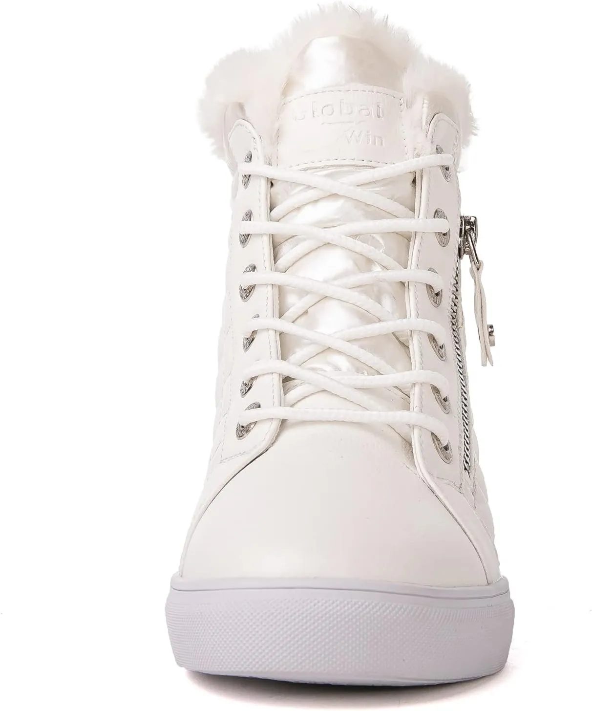 GLOBALWIN Women’s Platform Wedge Sneakers Outdoor Anti-Slip Winter Snow Hiking Furry Ankle Boots for Women