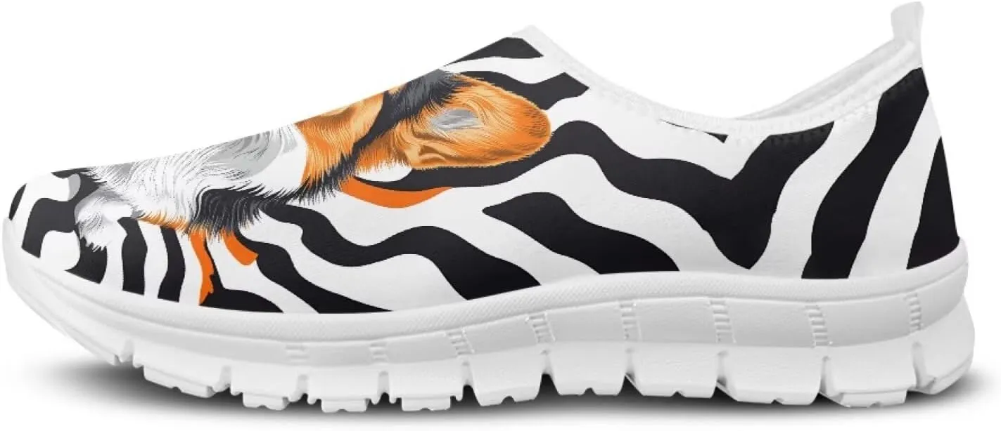 GOSTONG Men's Slip on Casual Shoes Loafers Lightweight Walking Shoes Breathable Non Slip Outdoor Sports Sneakers for Teens Boys White Size 5-14