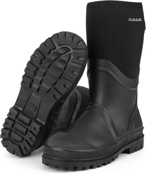 GUGULUZA Hunting Rubber Boots, Waterproof Hunting Boots with 6 mm Neoprene for Men, Insulated Rain Boots for Outdoors