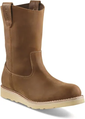 Guide Gear Wedge 10” Wellington Work Boots for Men, Mid-High, Leather Shoes, Moisture-Wicking Lining