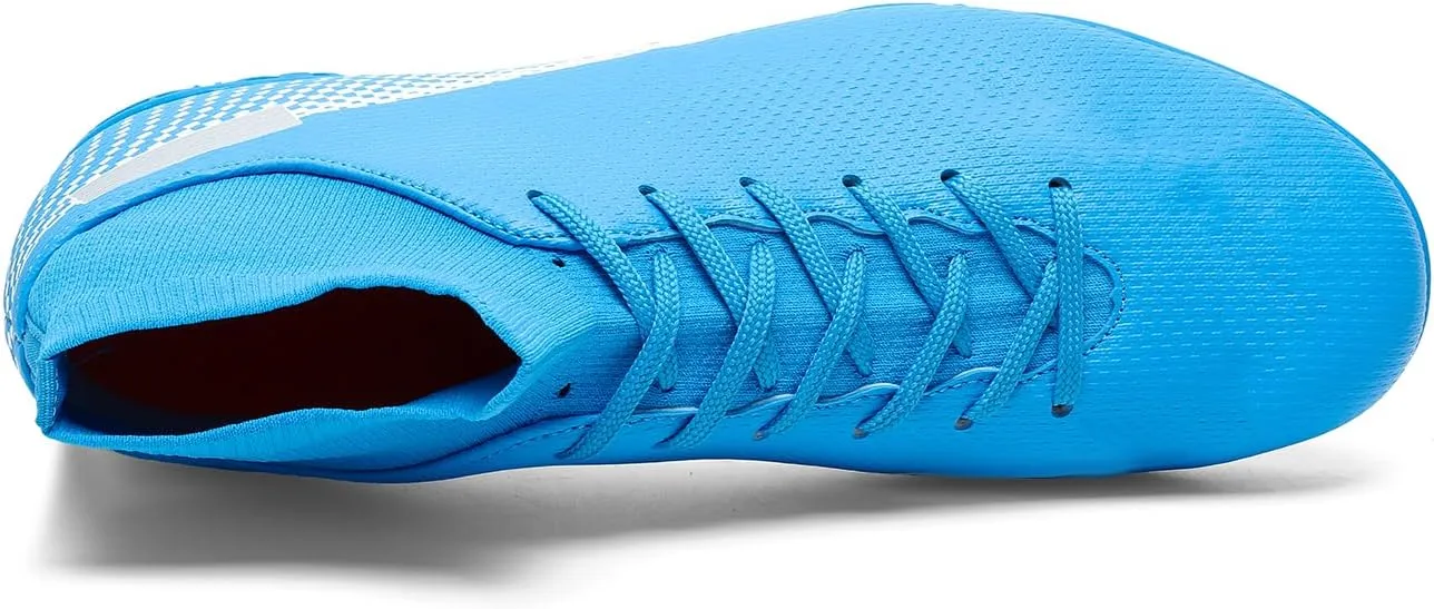 HaloTeam Men's Soccer Shoes Cleats Professional High-Top Breathable Athletic Football Boots for Outdoor Indoor TF/AG 3US-11US