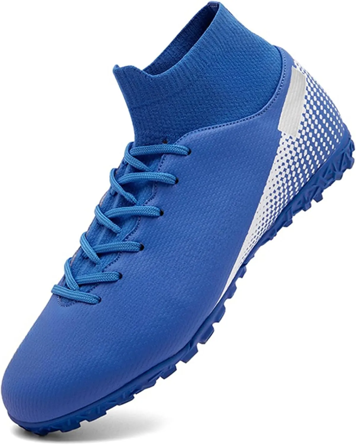 HaloTeam Men's Soccer Shoes Cleats Professional High-Top Breathable Athletic Football Boots for Outdoor Indoor TF/AG 3US-11US