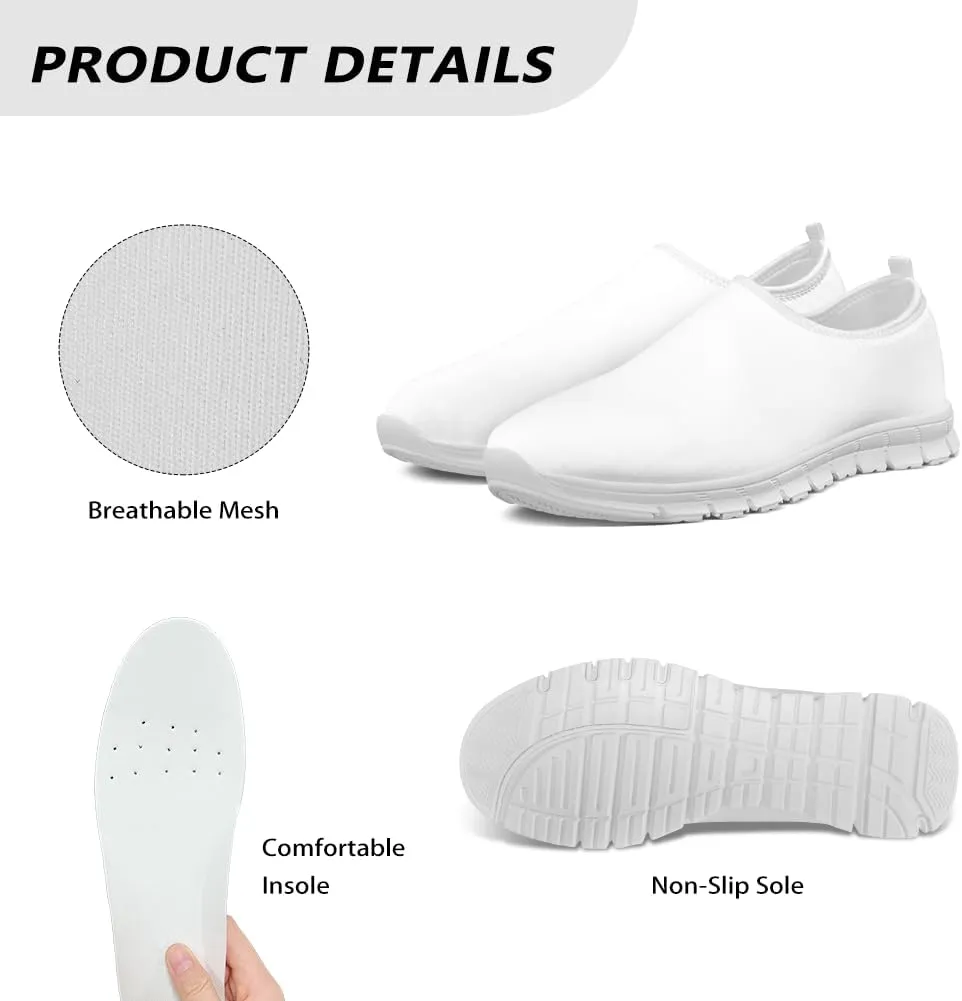 Heart Animals Pattern Pink Slip on Shoes for Men Women Casual Loafers Running Sneakers Anti-Skid Fashion Shoes