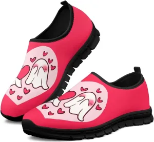 Heart Animals Pattern Pink Slip on Shoes for Men Women Casual Loafers Running Sneakers Anti-Skid Fashion Shoes