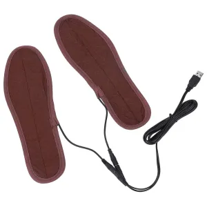 Heated Shoe Insoles Electric Power Heated Warmer Shoes Boots Insoles Keep Feet Warm Shoe Pad with Three Heating Modes(39 40)