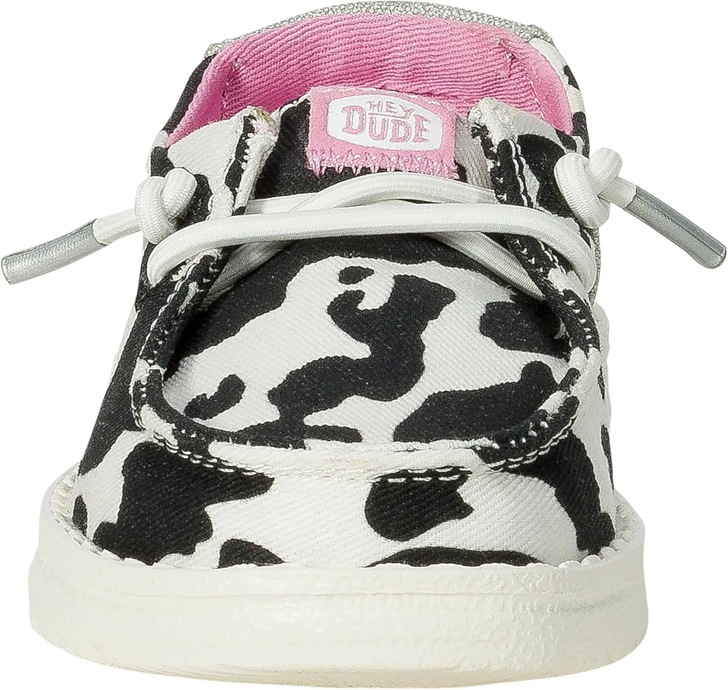 Hey Dude Kids Wendy Cowgirl Sparkle Loafers for Toddler Girls, Cow Print