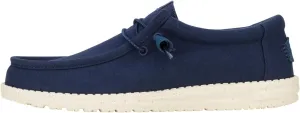 HEYDUDE Men's Wally Canvas Navy Size 15, Men’s Shoes, Slip-on Loafers, Comfortable & Light-Weight
