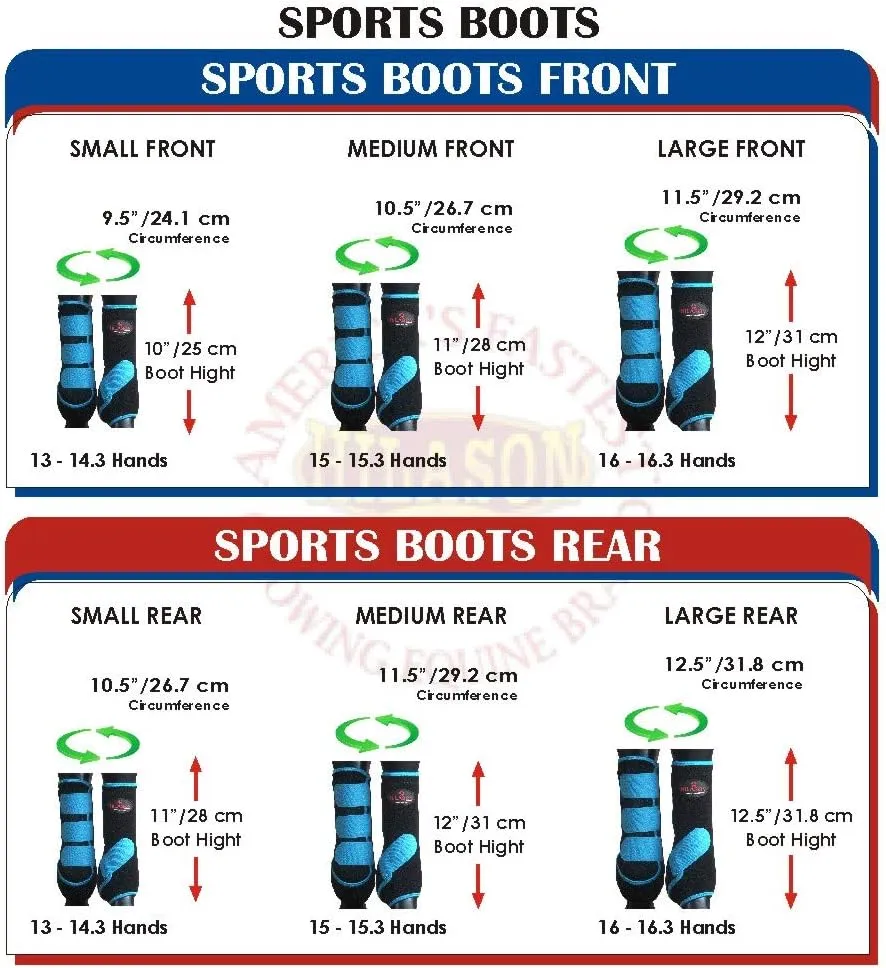 HILASON L M S Horse Front Leg Sport Boots | Horse Leg Boots | Horse Jumping Boots | Horse Sport Boots | Printed Sport Boots