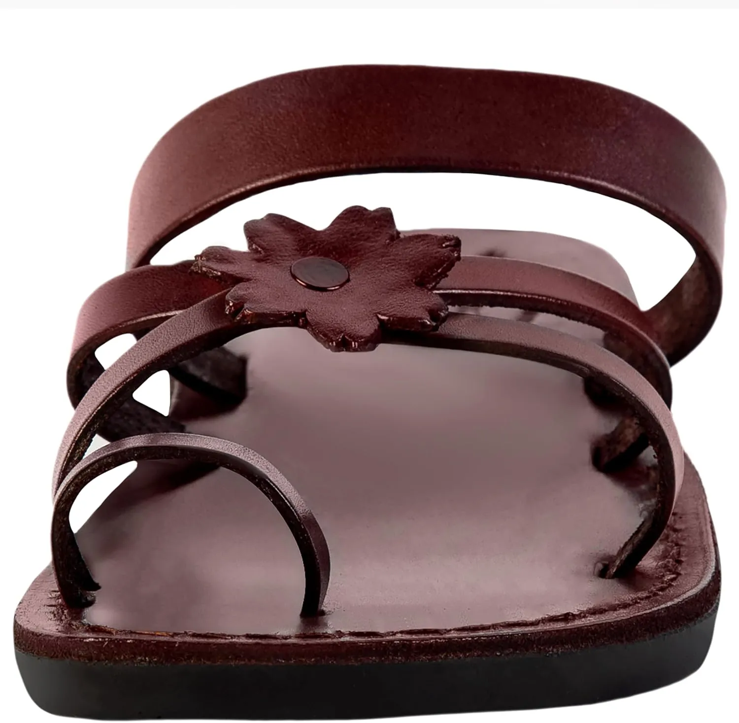 Holy Land Market Men/Women Biblical Jesus Leather Sandals/Slides From Jerusalem (Galilee Style)