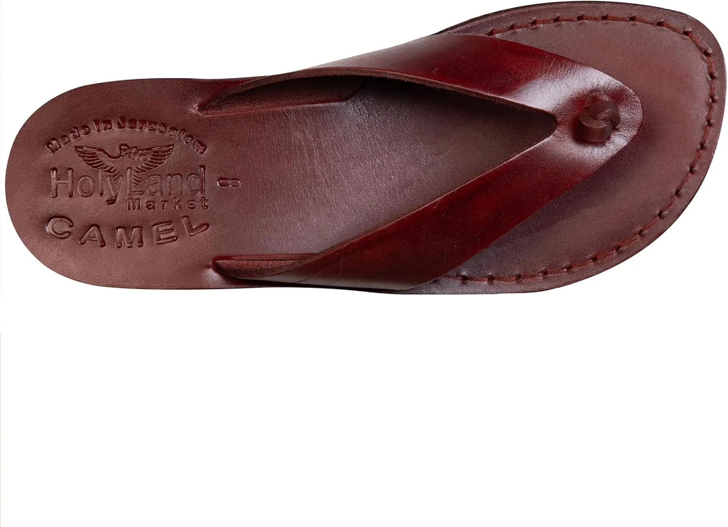 Holy Land Market Men/Women Biblical Jesus Leather Sandals/Slides From Jerusalem (Shepherd Style II)