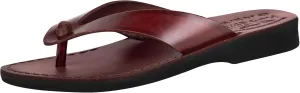 Holy Land Market Men/Women Biblical Jesus Leather Sandals/Slides From Jerusalem (Shepherd Style II)