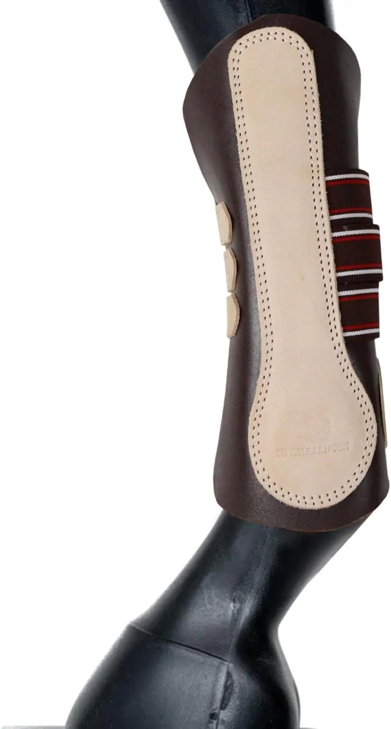 Horse Leather Splint Boots | Equine Front Classic Protection for Your Horse's Performance