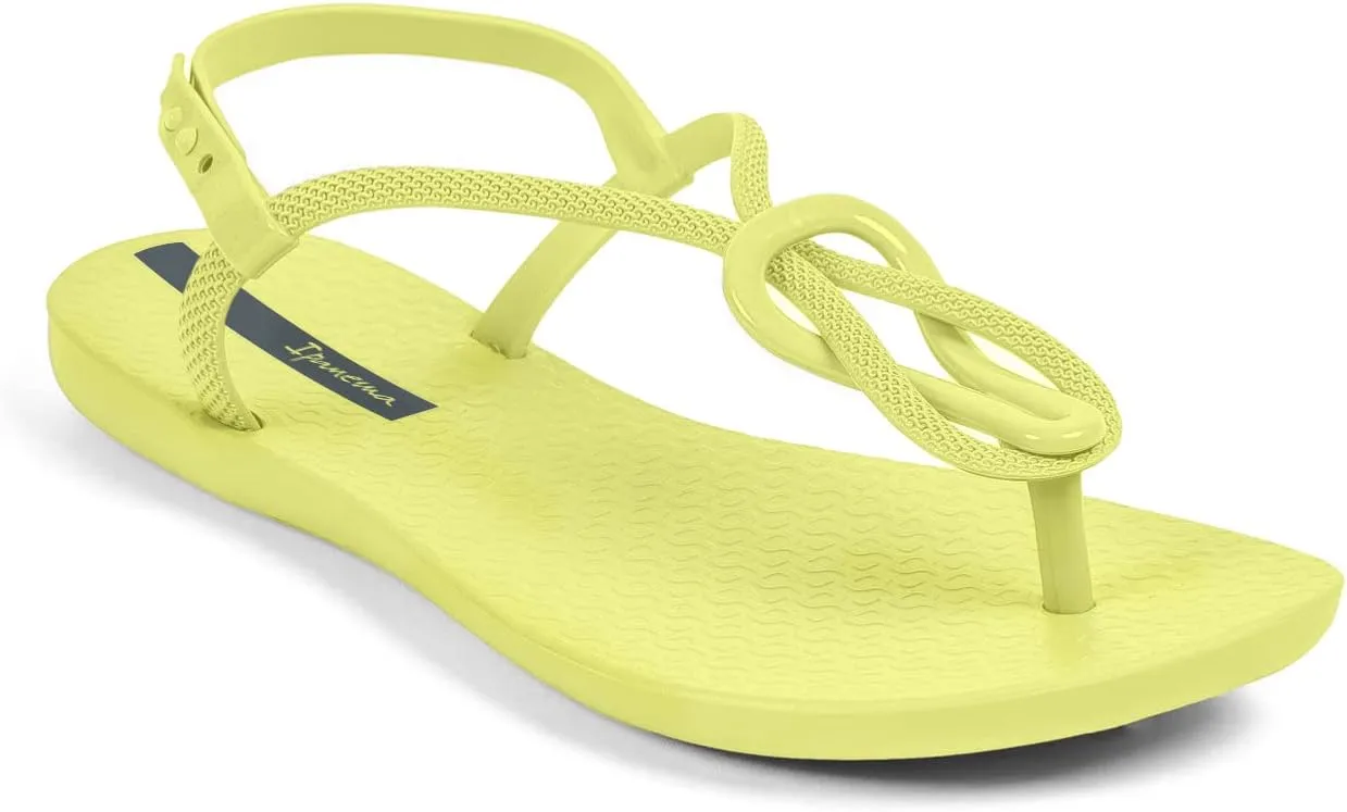 Ipanema Women's Trendy Sandals - Comfortabe and Stylish T-Strap Flat Sandals with Adjustable Ankle Strap Closure