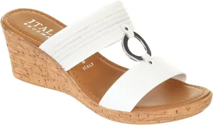 ITALIAN Shoemakers Womens Lights Wedges 9 White