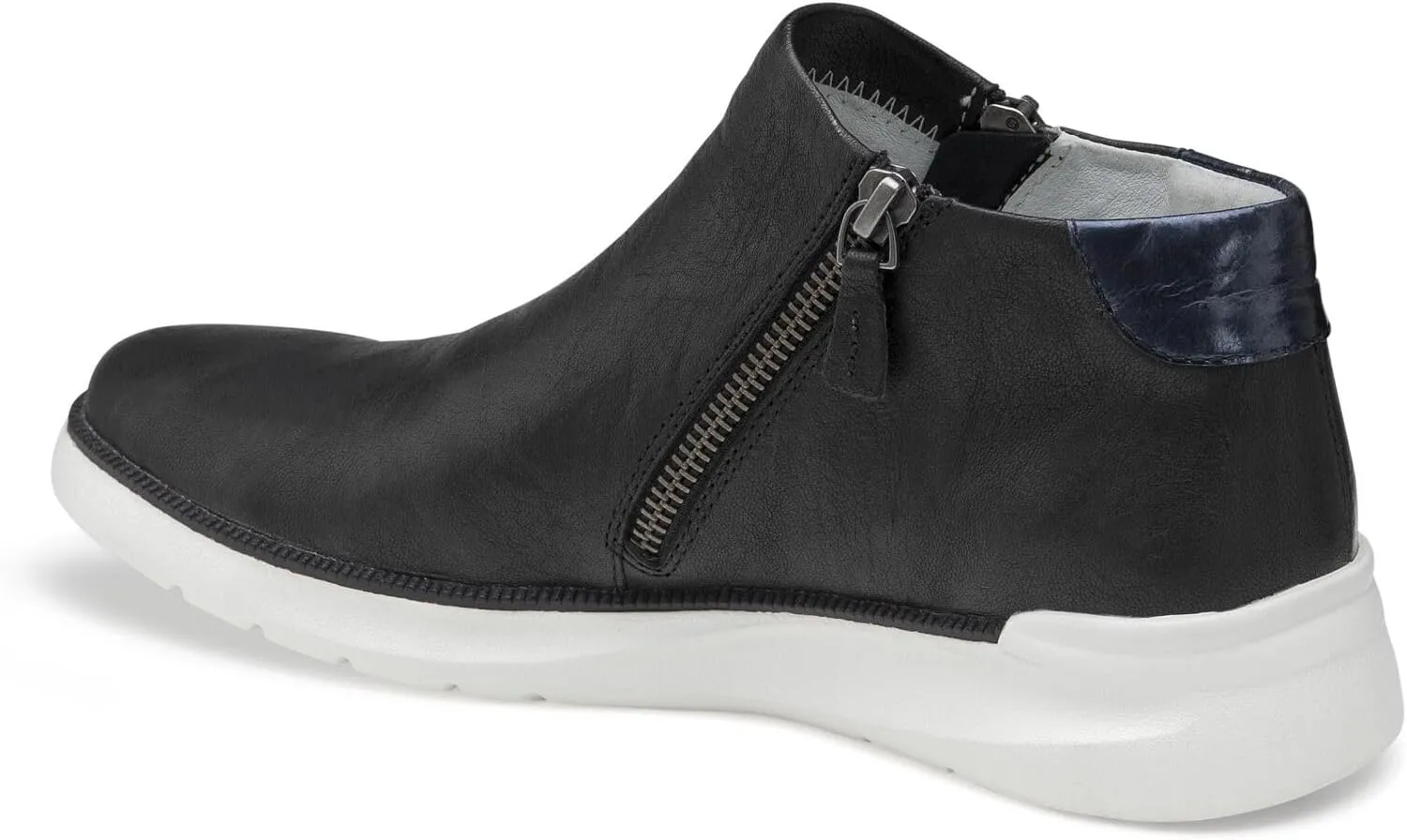 Johnston & Murphy Emery Zip Bootie for Women – Ankle Boots for Women, Leather Double Zipper Boots