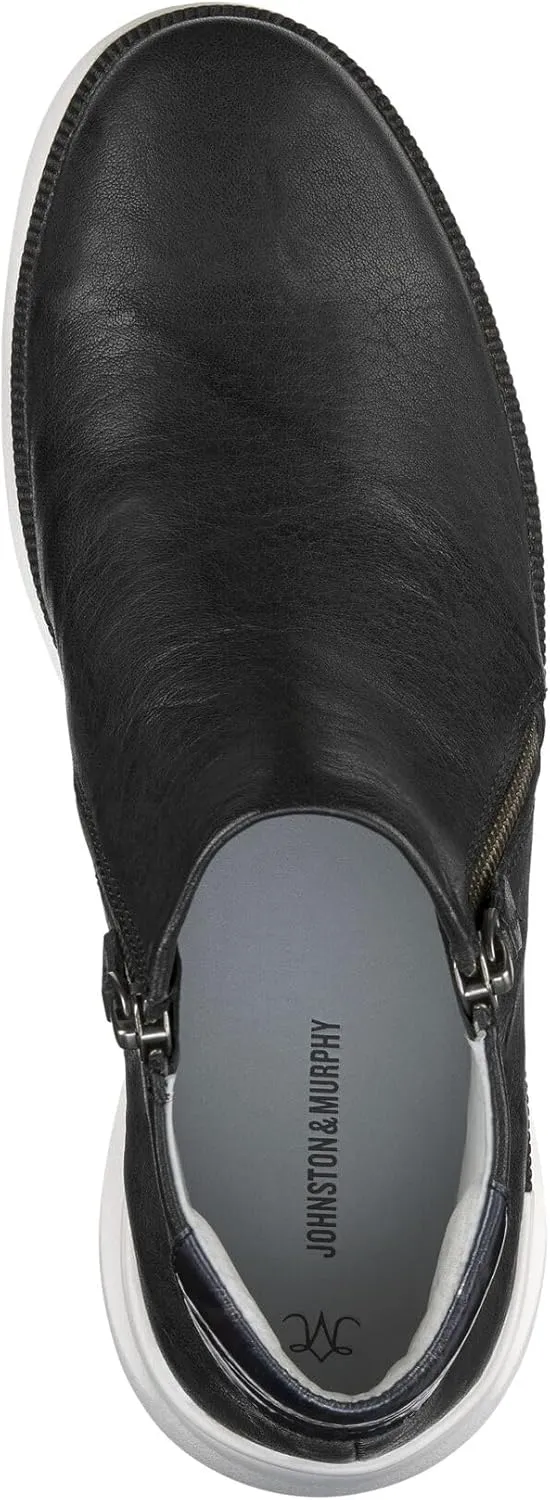 Johnston & Murphy Emery Zip Bootie for Women – Ankle Boots for Women, Leather Double Zipper Boots