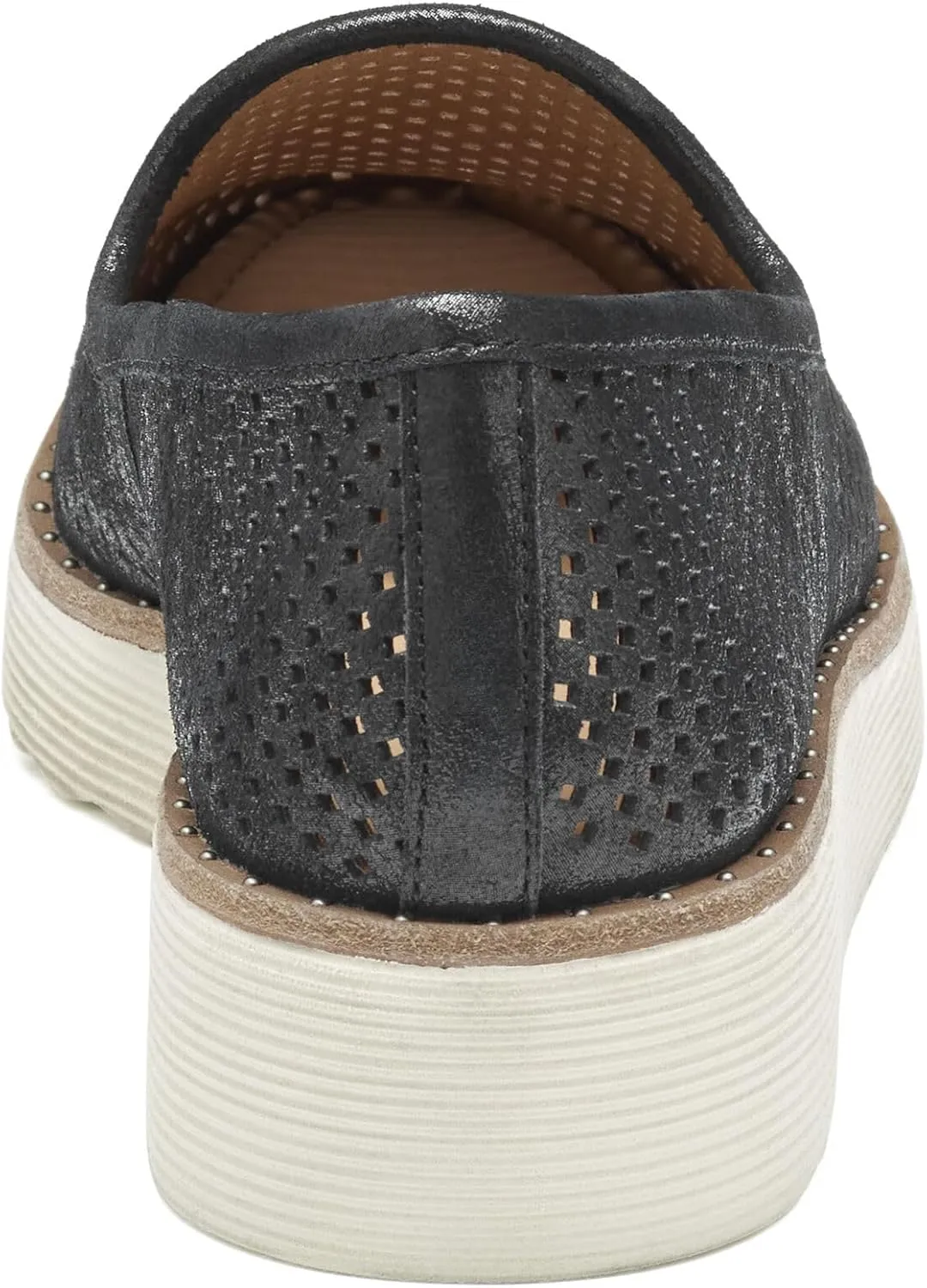 Johnston & Murphy Women’s Mitzi Perfed Venetian Shoes, 1.25” Suede Loafers for Women, Comfortable Slip On Shoes