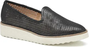 Johnston & Murphy Women’s Mitzi Perfed Venetian Shoes, 1.25” Suede Loafers for Women, Comfortable Slip On Shoes