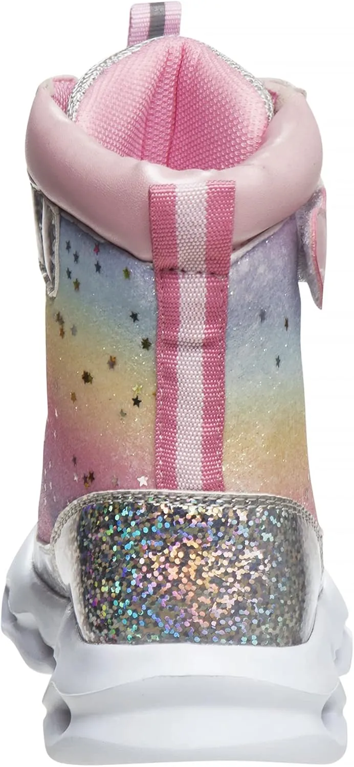 Josmo Girls Winter Boots Pull On - Warm Comfy Water Resistant Kids Snow Boots