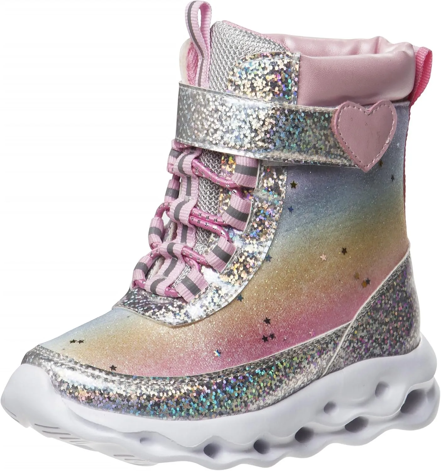 Josmo Girls Winter Boots Pull On - Warm Comfy Water Resistant Kids Snow Boots