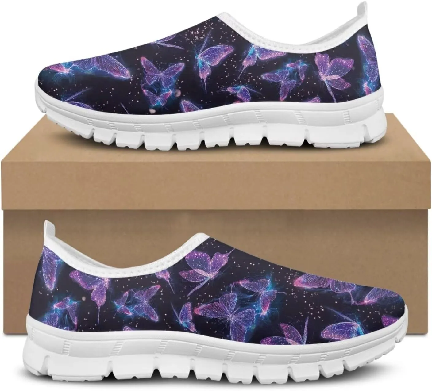 JoyLamoria Highland Cattle Loafers for Women,Comfortable Loafers Women's Casual Travel and Work Slip-Ons Sneakers