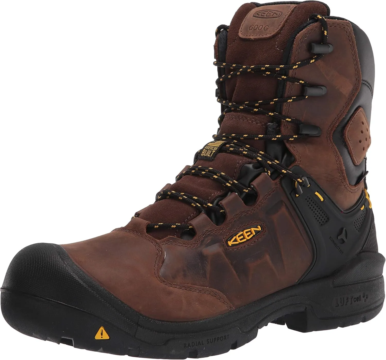 KEEN Utility Men's Dover 8" 600g Leather Waterproof Composite Toe Work Boot