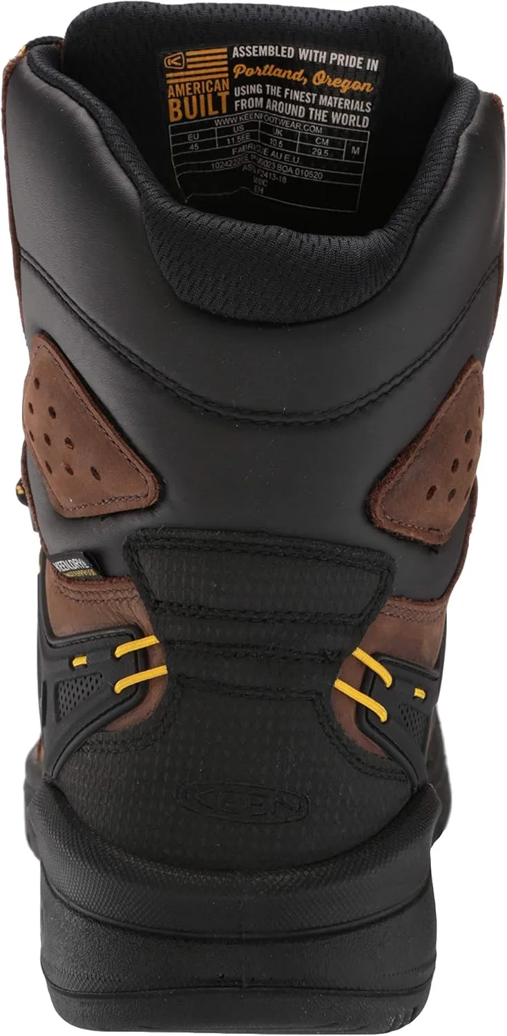 KEEN Utility Men's Dover 8" 600g Leather Waterproof Composite Toe Work Boot
