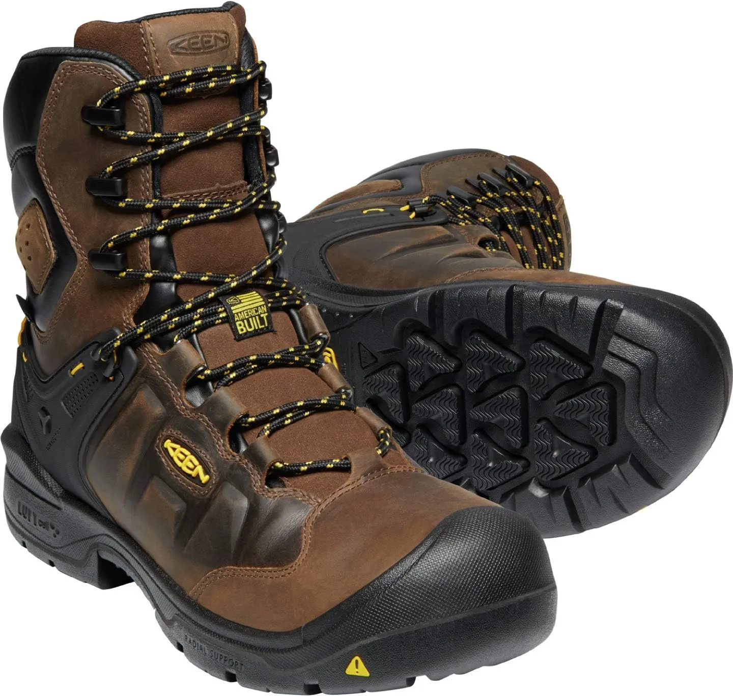 KEEN Utility Men's Dover 8" 600g Leather Waterproof Composite Toe Work Boot