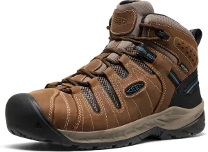 KEEN Utility Men's Flint 2 VersaTREAD Non Slip Mid Height Steel Toe Waterproof Work Boots, Cascade Brown, 9