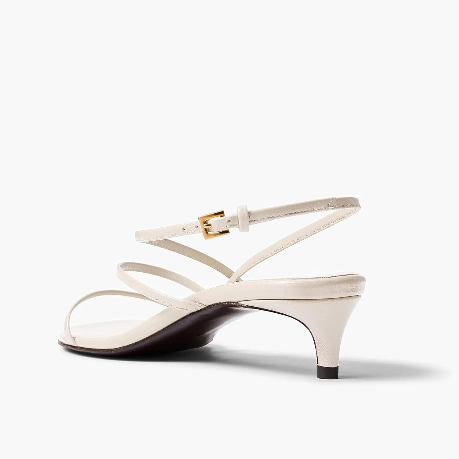 Kitten Heels for Women Elegant Strappy Sandals with Open Toe Fashionable Summer Leisure Shoes