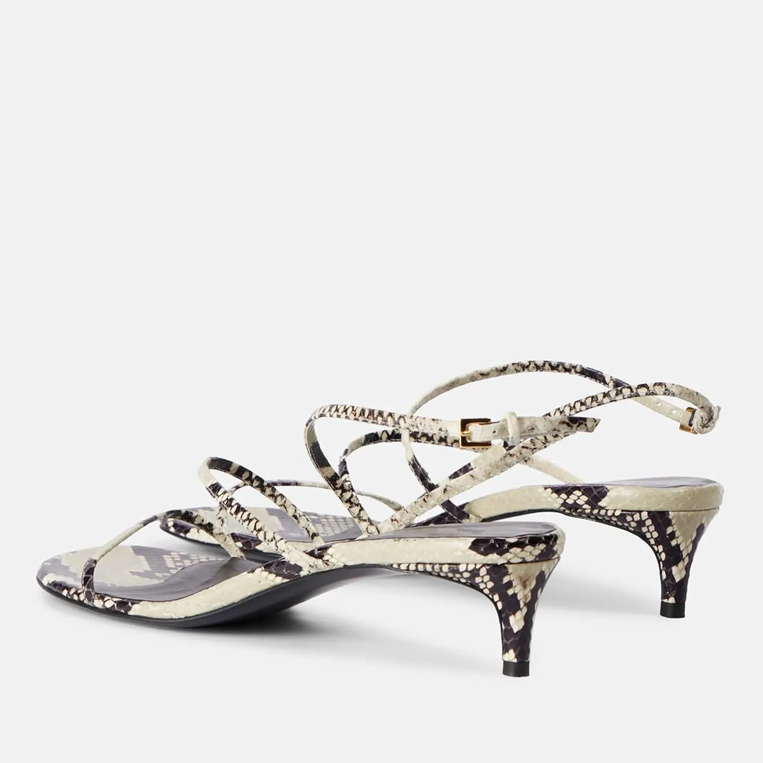 Kitten Heels for Women Elegant Strappy Sandals with Open Toe Fashionable Summer Leisure Shoes