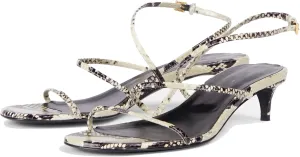 Kitten Heels for Women Elegant Strappy Sandals with Open Toe Fashionable Summer Leisure Shoes