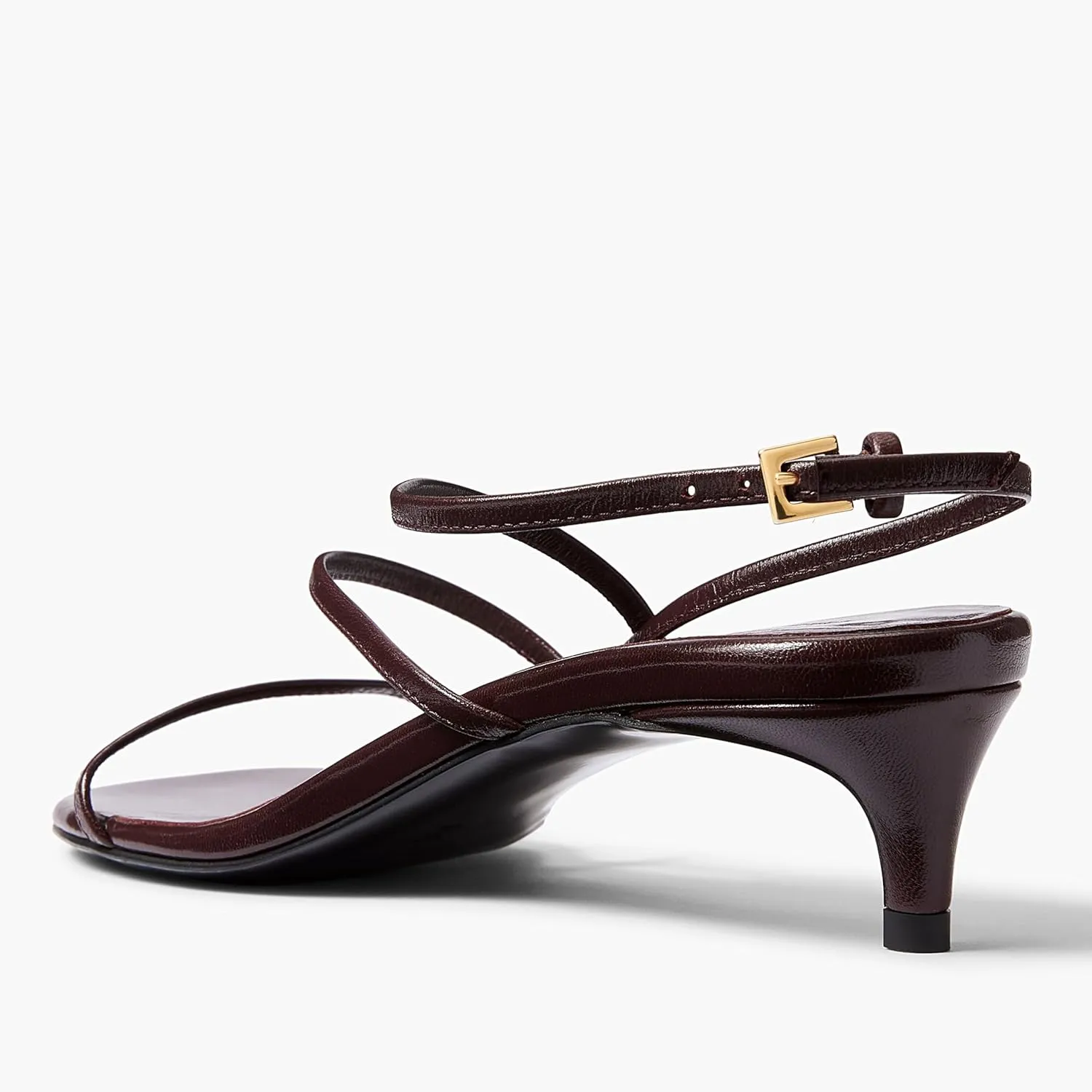 Kitten Heels for Women Elegant Strappy Sandals with Open Toe Fashionable Summer Leisure Shoes