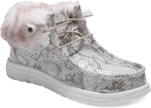 Lamo Women's Cassidy Shoes for Women - Matte Rich Suede and Textile Upper - Lightweight Women Footwear Faux Fur Lined, 100% Australian Sheepskin Footbed LITE EVA Outsole